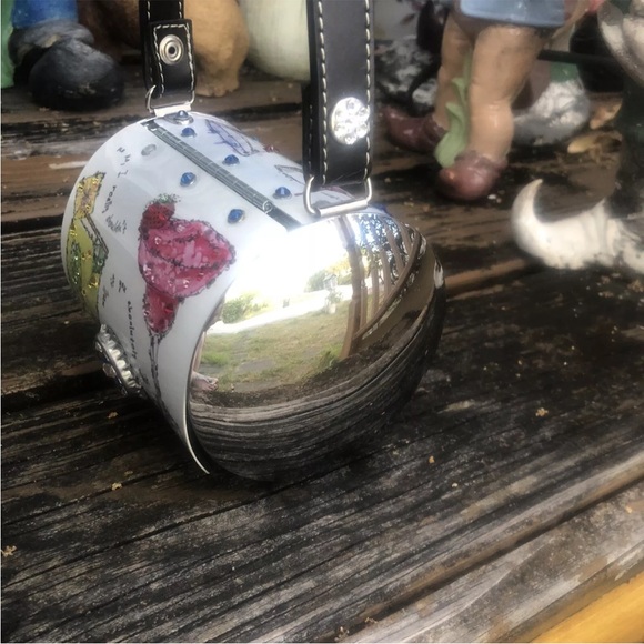 Little Earth Cocktail Time Drinks Handbag Purse Bag Swarovski Crystals 2009 NEW - Picture 5 of 9